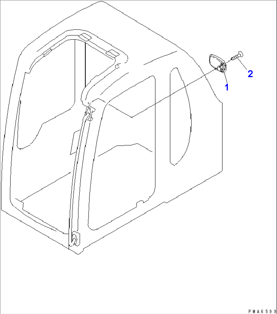 REAR VIEW MIRROR (IN CAB)
