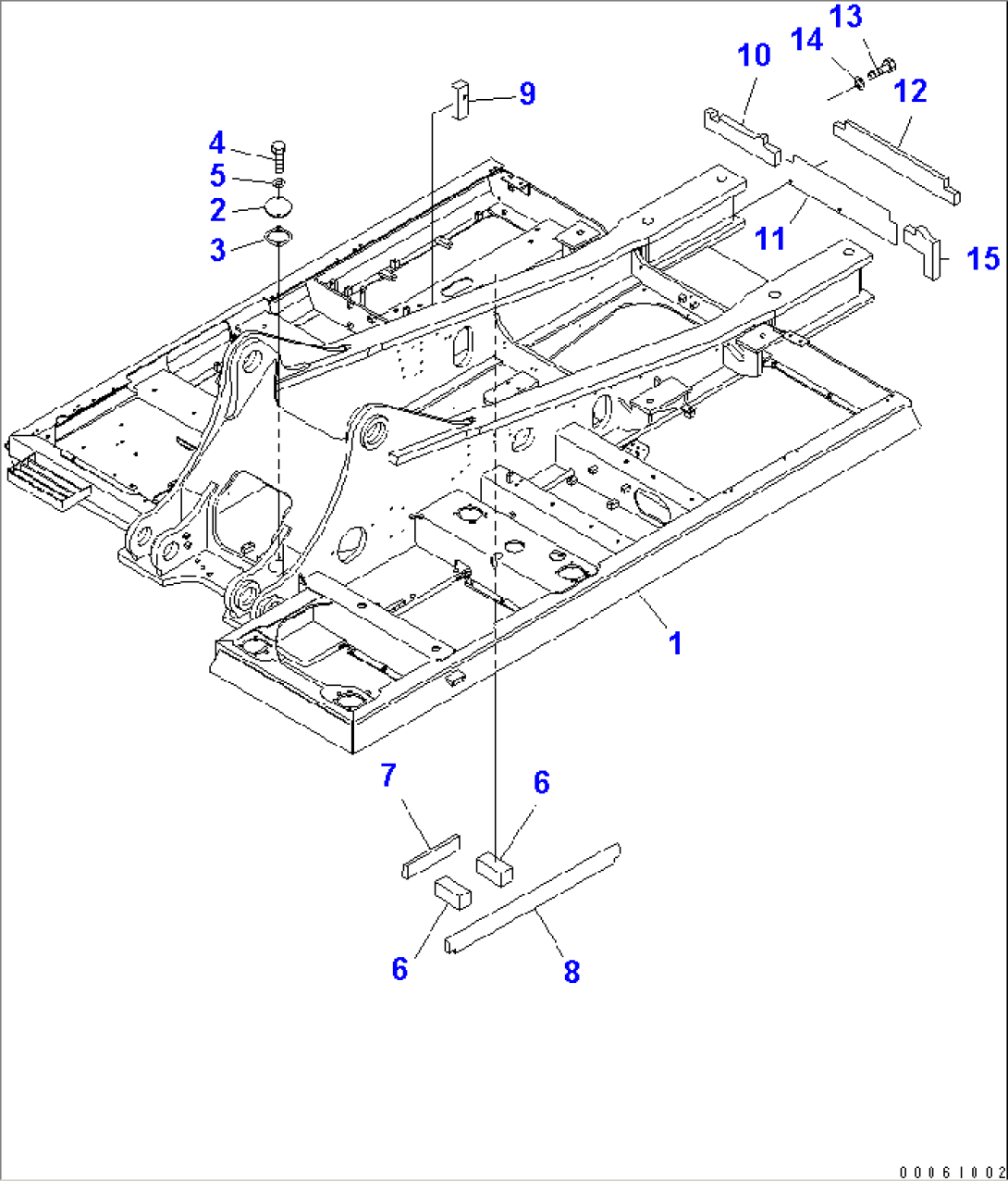 REVOLVING FRAME (WITH DECK GUARD) (1/2)(#70001-)