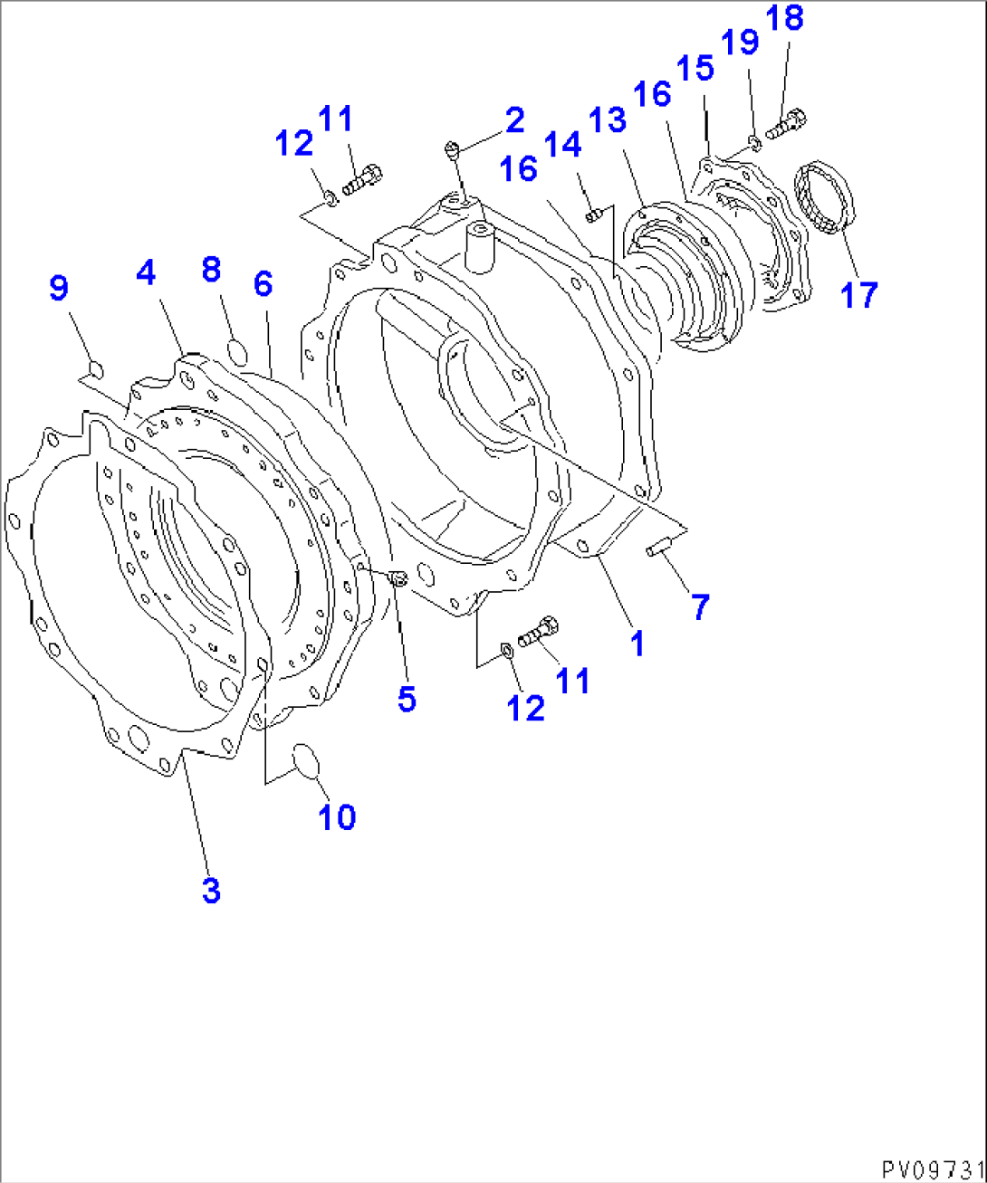 TRANSMISSION (REAR COVER) (3/10)