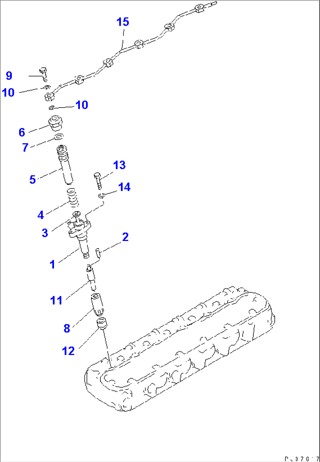 FUEL NOZZLE AND SPILL PIPE