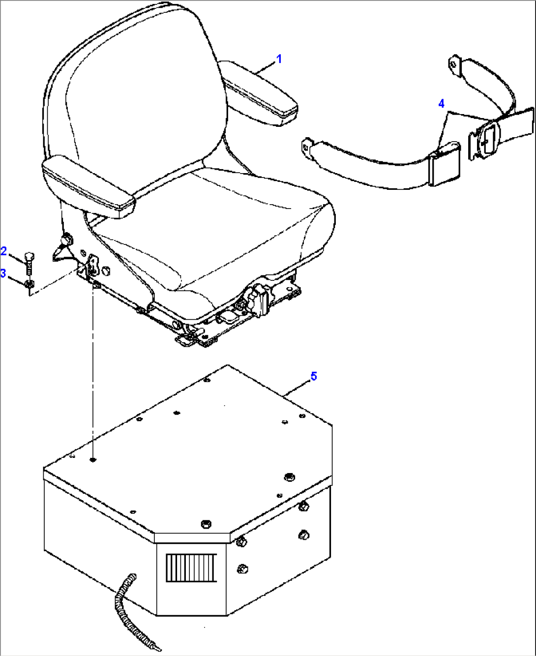 SUSPENSION SEAT MOUNTING