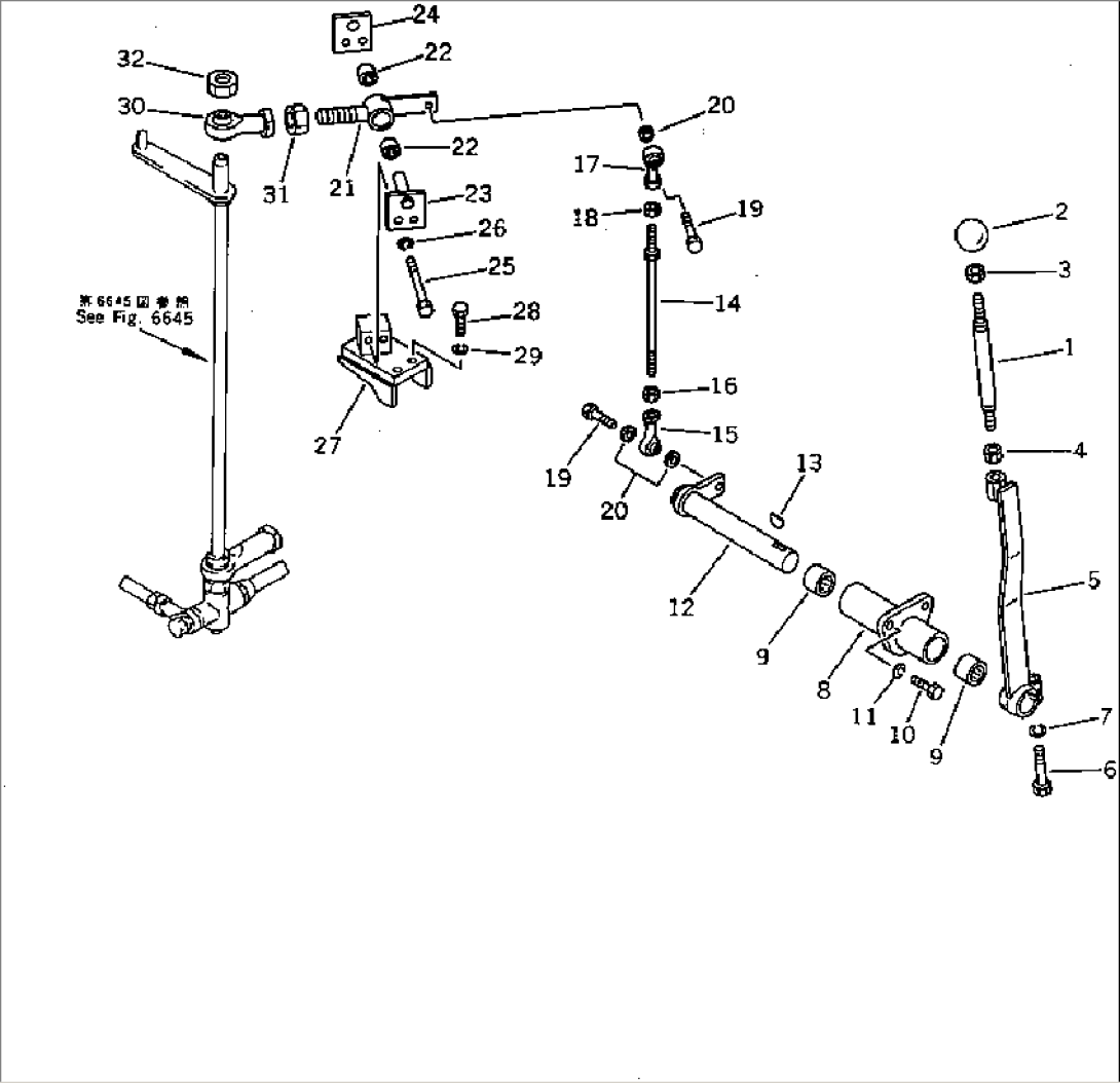 HIGH/LOW CONTROL LEVER AND LINKAGE (1/2)