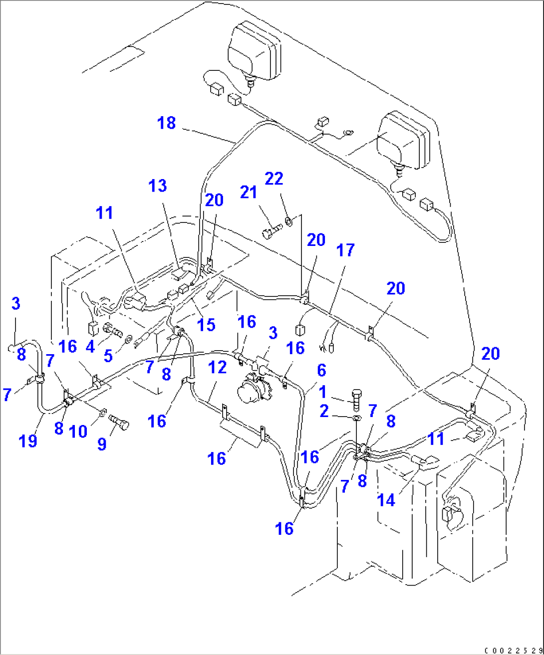 WIRING HARNESS (FRONT FRAME LINE)(#11501-)