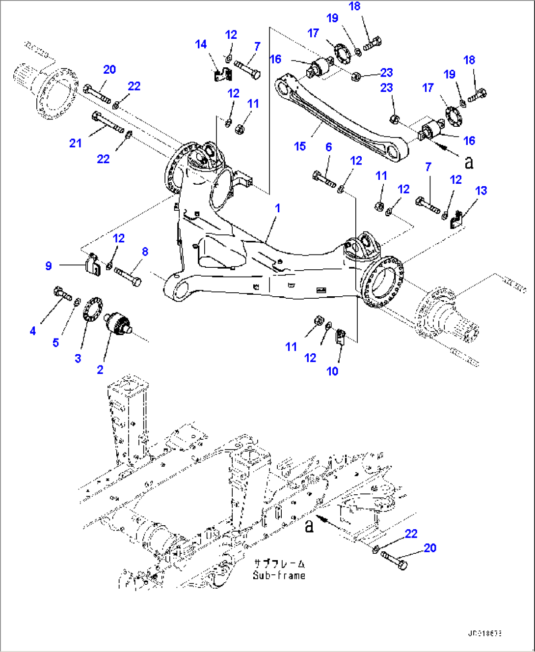 Front Axle Support, Support (#2633-)