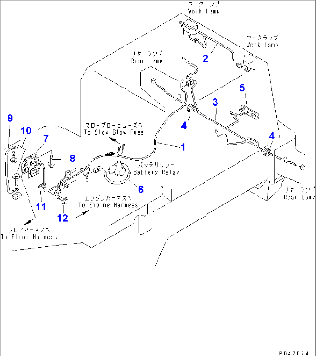 ELECTRICAL SYSTEM (REAR FRAME LINE)(#60001-)