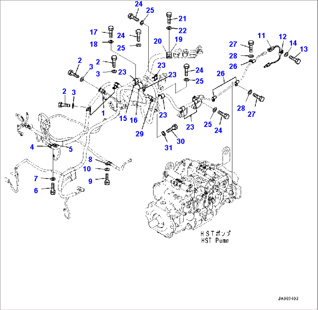 Engine Wiring Harness, Mounting (#30001-)