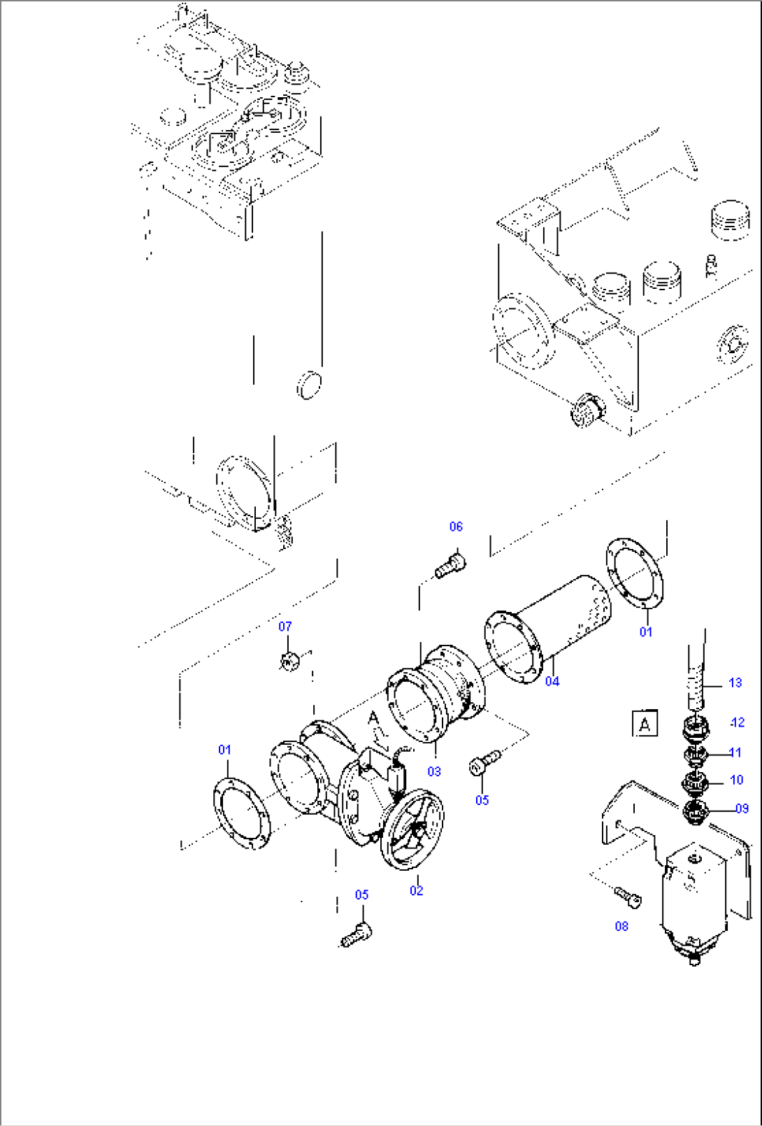 Connection, Main and Suction Oil Tank