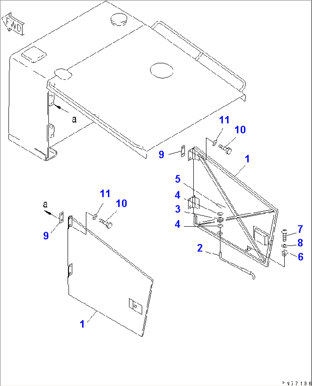 SIDE PANEL (WITH AIR CONDITIONER) (1/2)(#3401-)