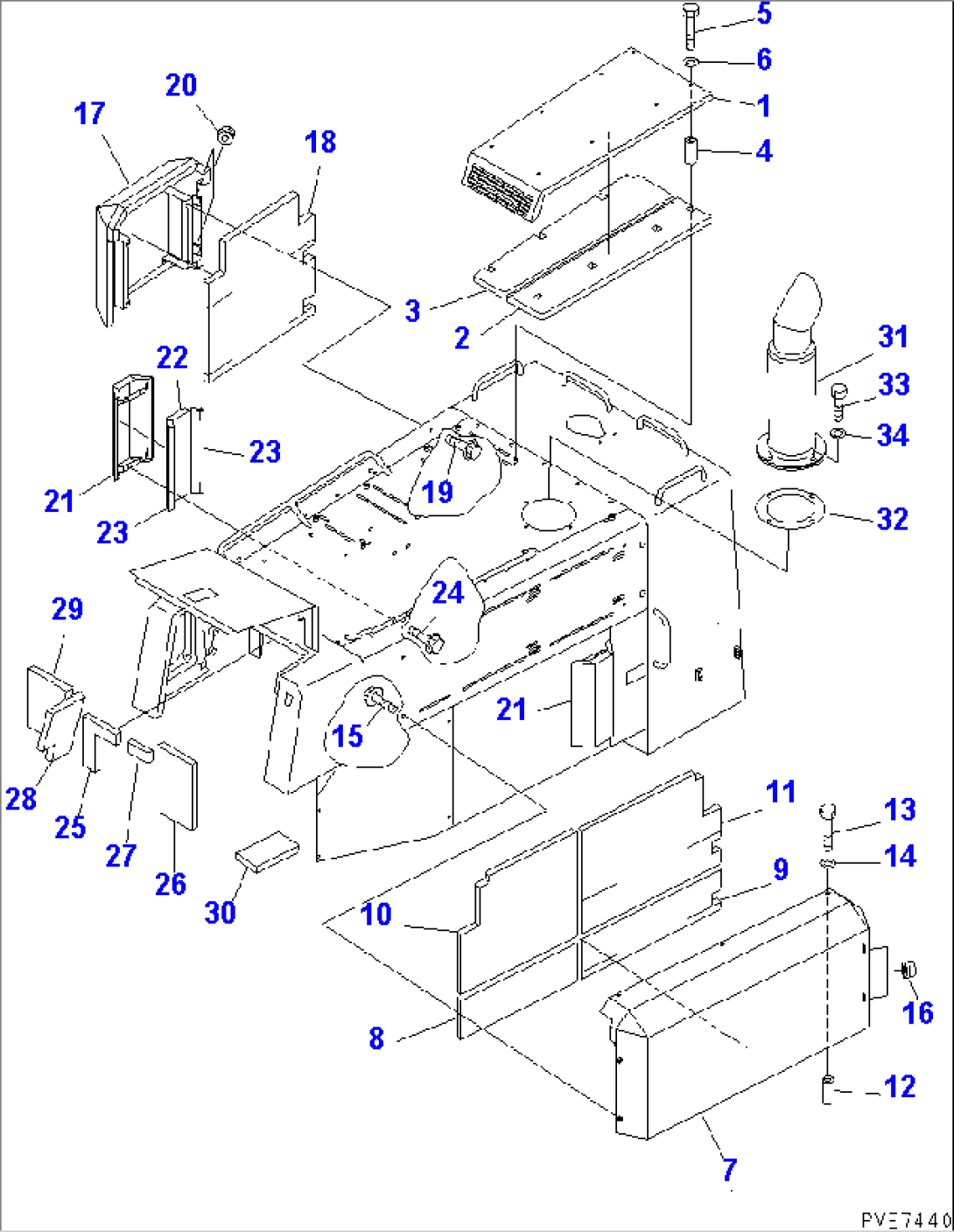 NOISE ABETMENT PARTS (7/7) (FOR EU DYNAMIC NOISE)(#11536-)