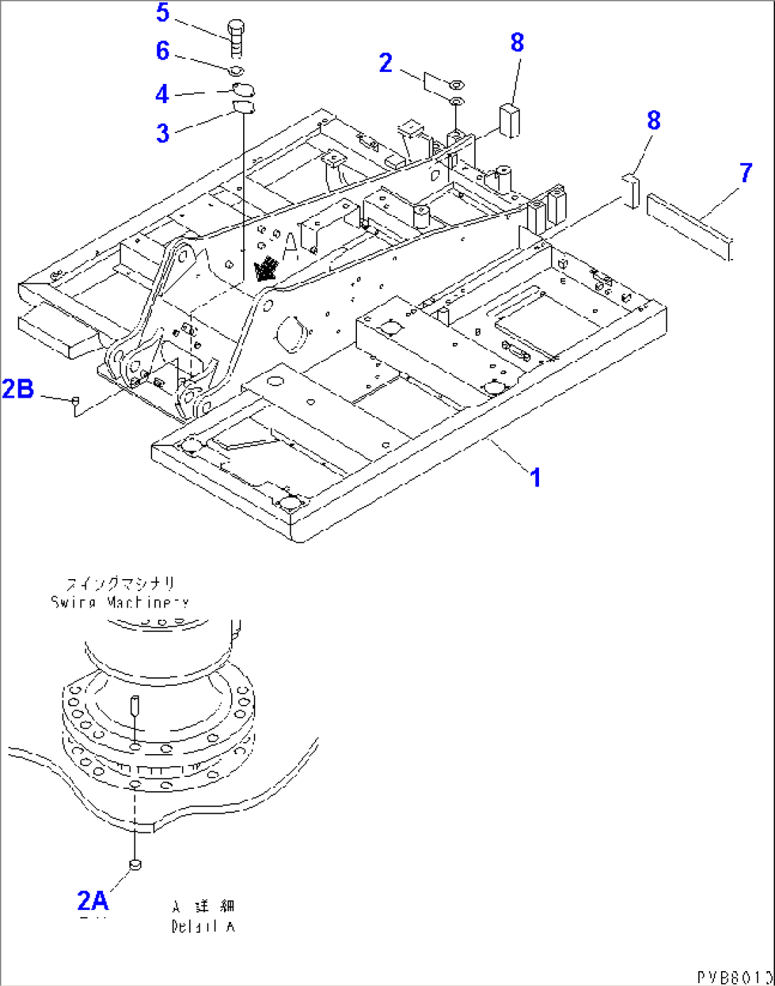 REVOLVING FRAME (FOR AUTO GREASING)(#57000-64752)