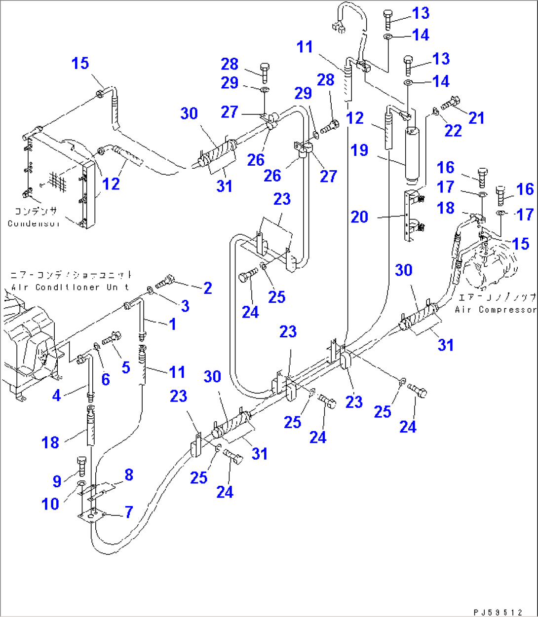 AIR CONDITIONER (NON C.F.C. GAS) (4/10) (COOLING PIPING)