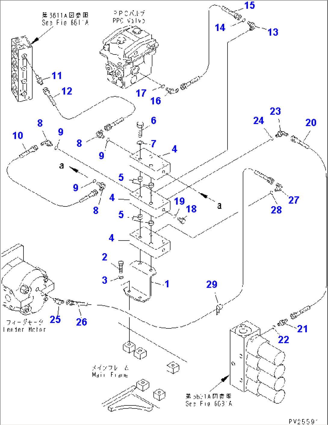 DRAIN LINE (1/3)(#1101-)