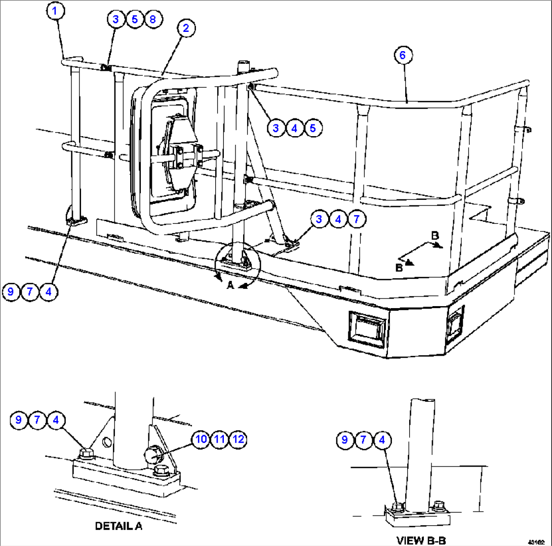 RH DECK HANDRAILS