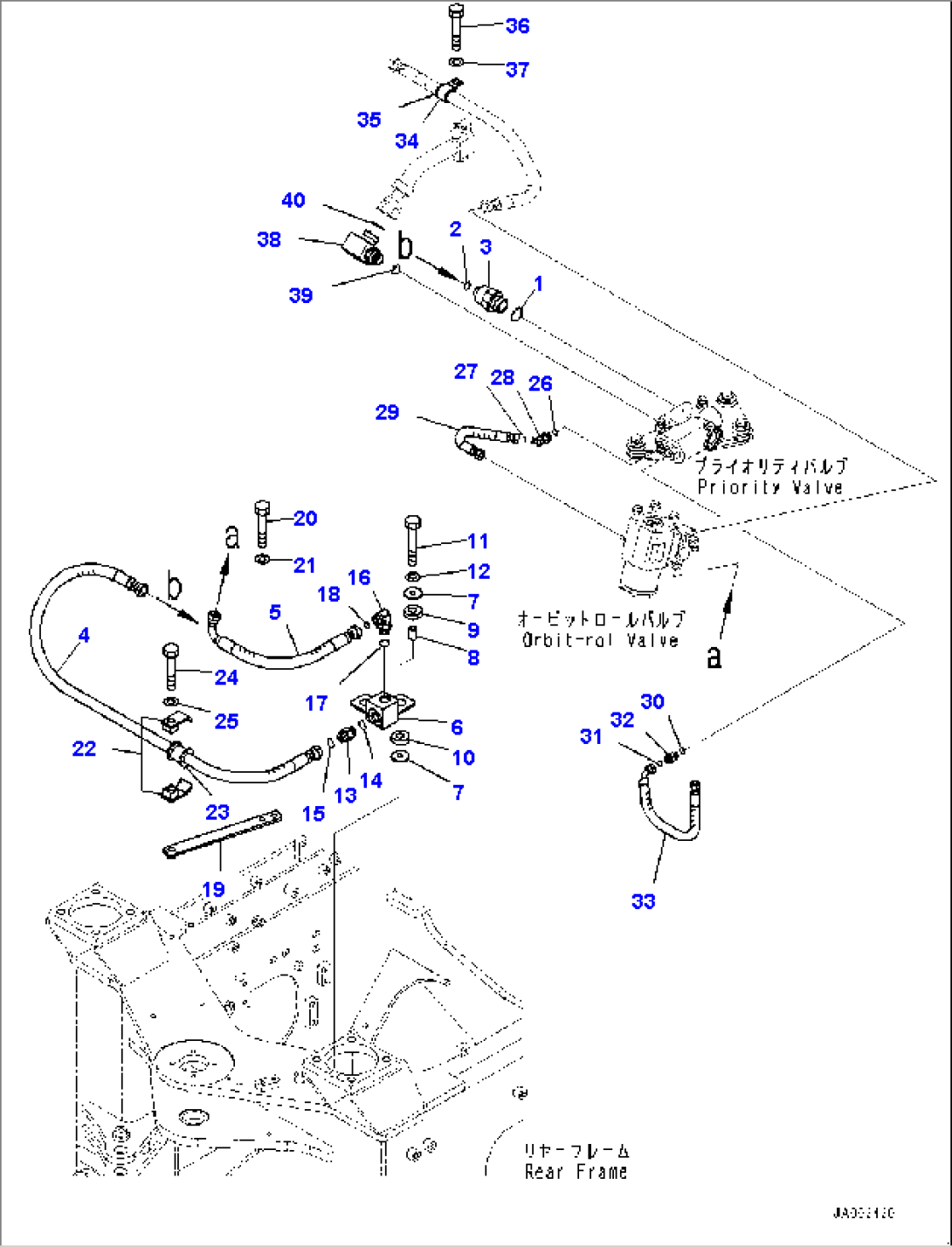 Steering Control Valve, Piping (1/2) (#80001-)