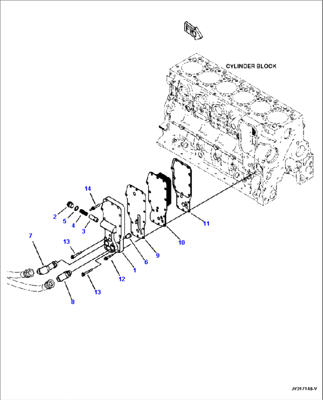 ALC00-001001 ENGINE OIL COOLER