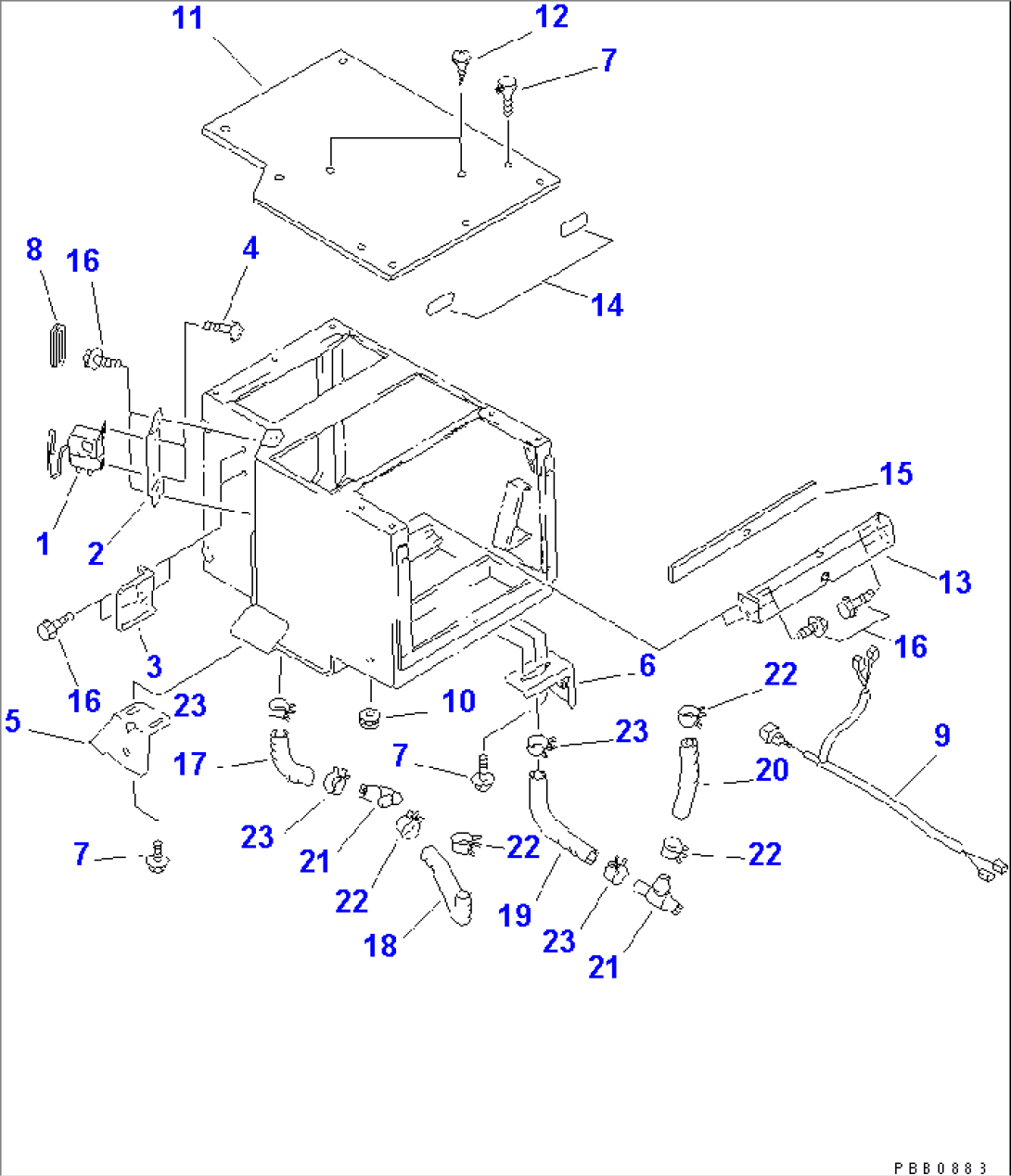 AIR CONDITIONER UNIT (THERMOSTAT AND DRAIN HOSE)