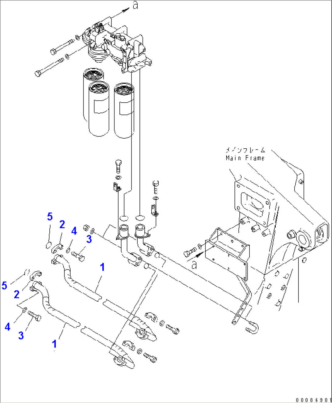 ENGINE RELATED PARTS (OIL FILTER LINE)(#10271-)
