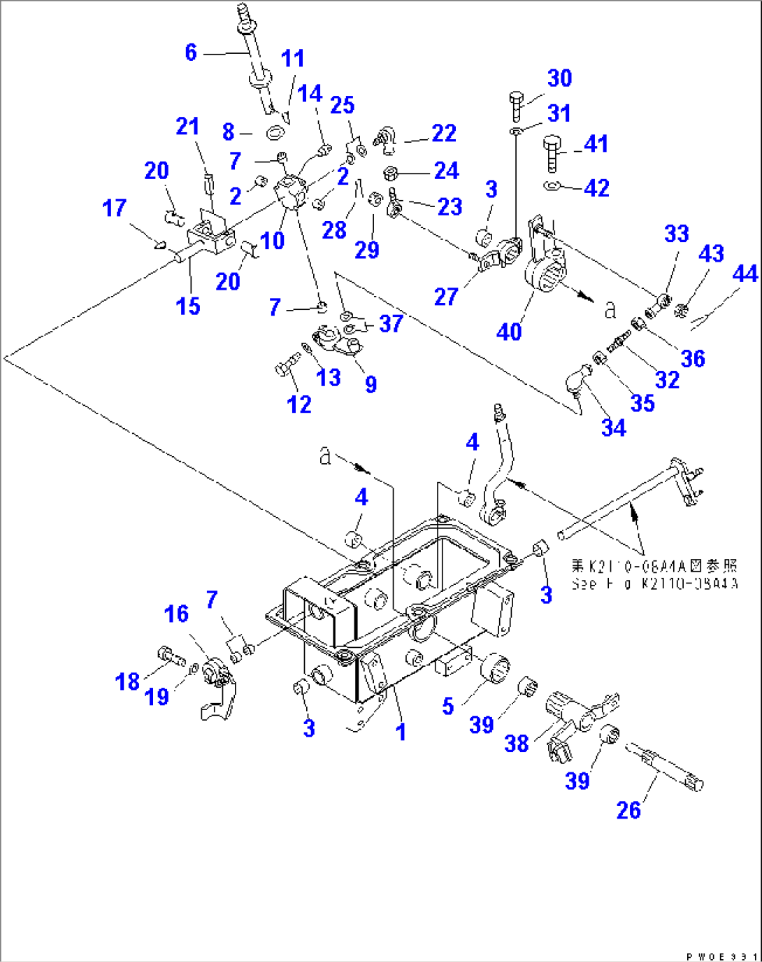 FLOOR FRAME (SPEED CONTROL) (1/2)(#4001-)