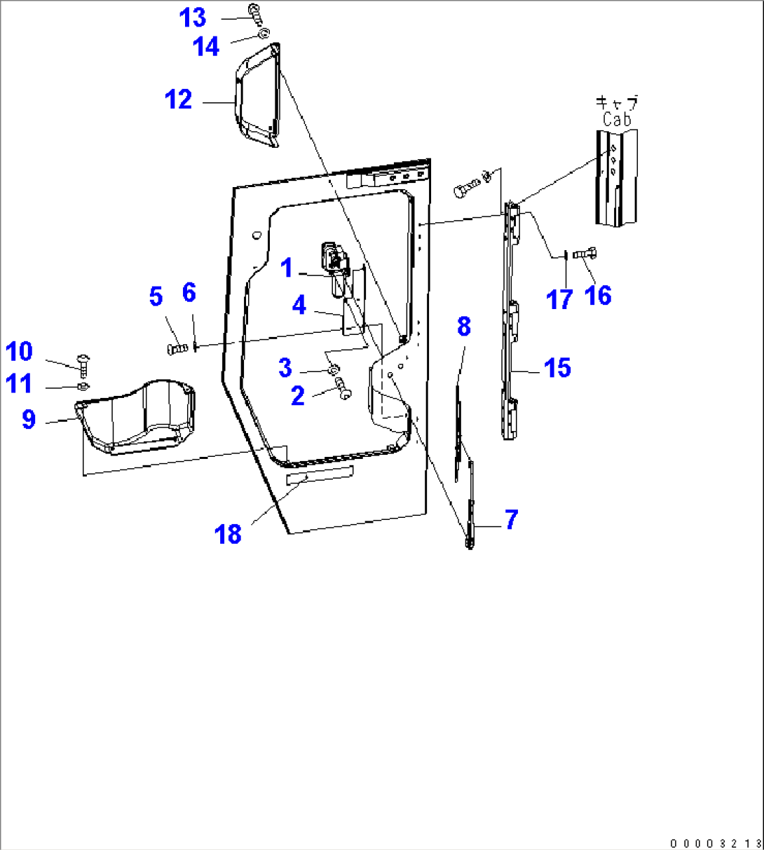 CAB (DOOR WIPER)(#76001-)