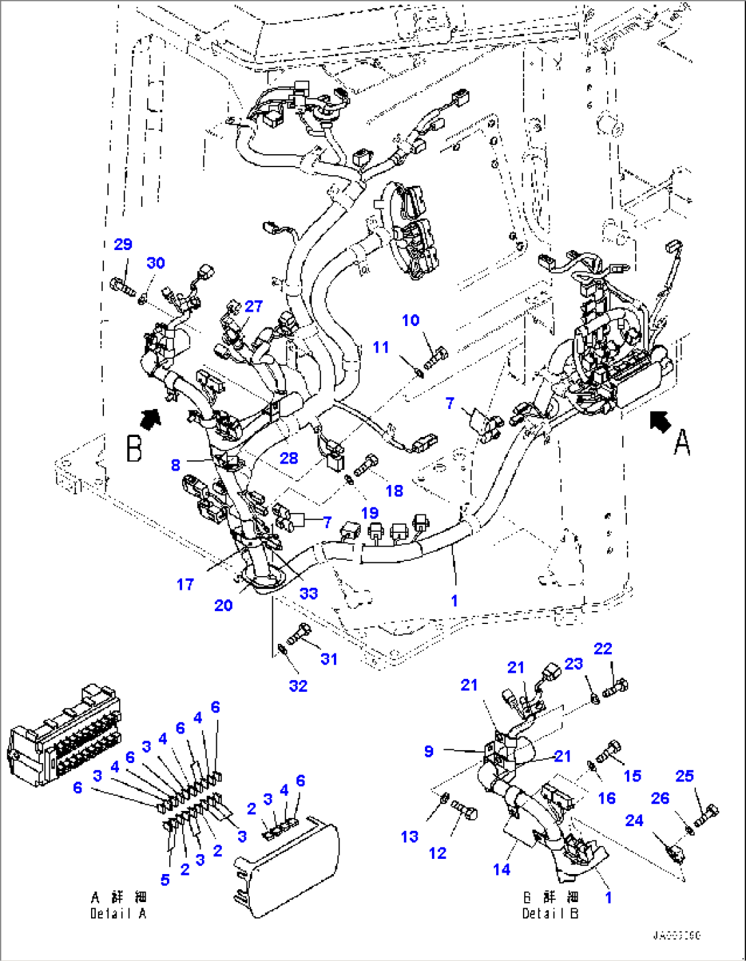 Cab, Dashboard Wiring Harness (#30001-)