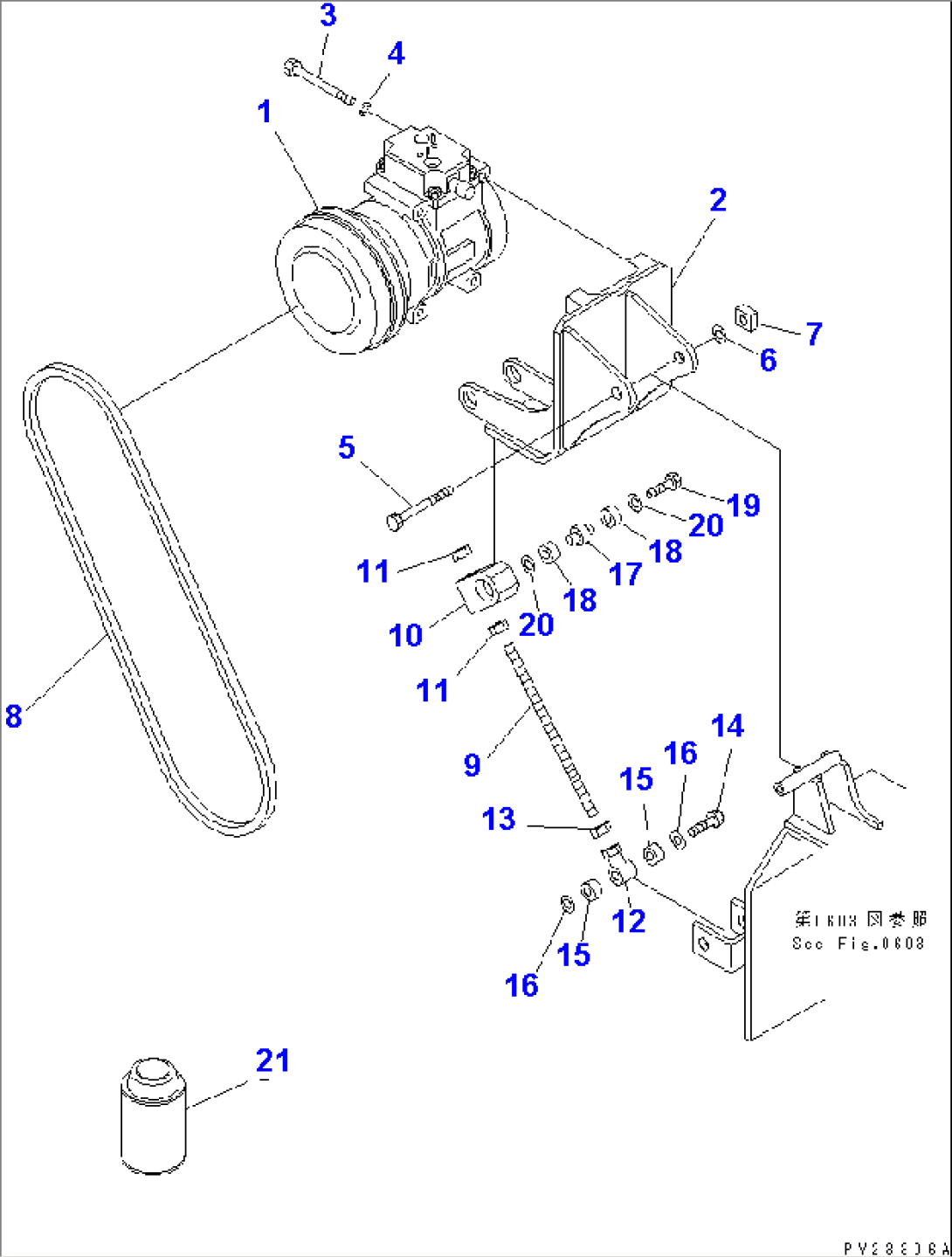 AIR CONDITIONER (1/7) (AIR COMPRESSOR AND SERVICE CAN OFCOOLING MEDIUM GAS)