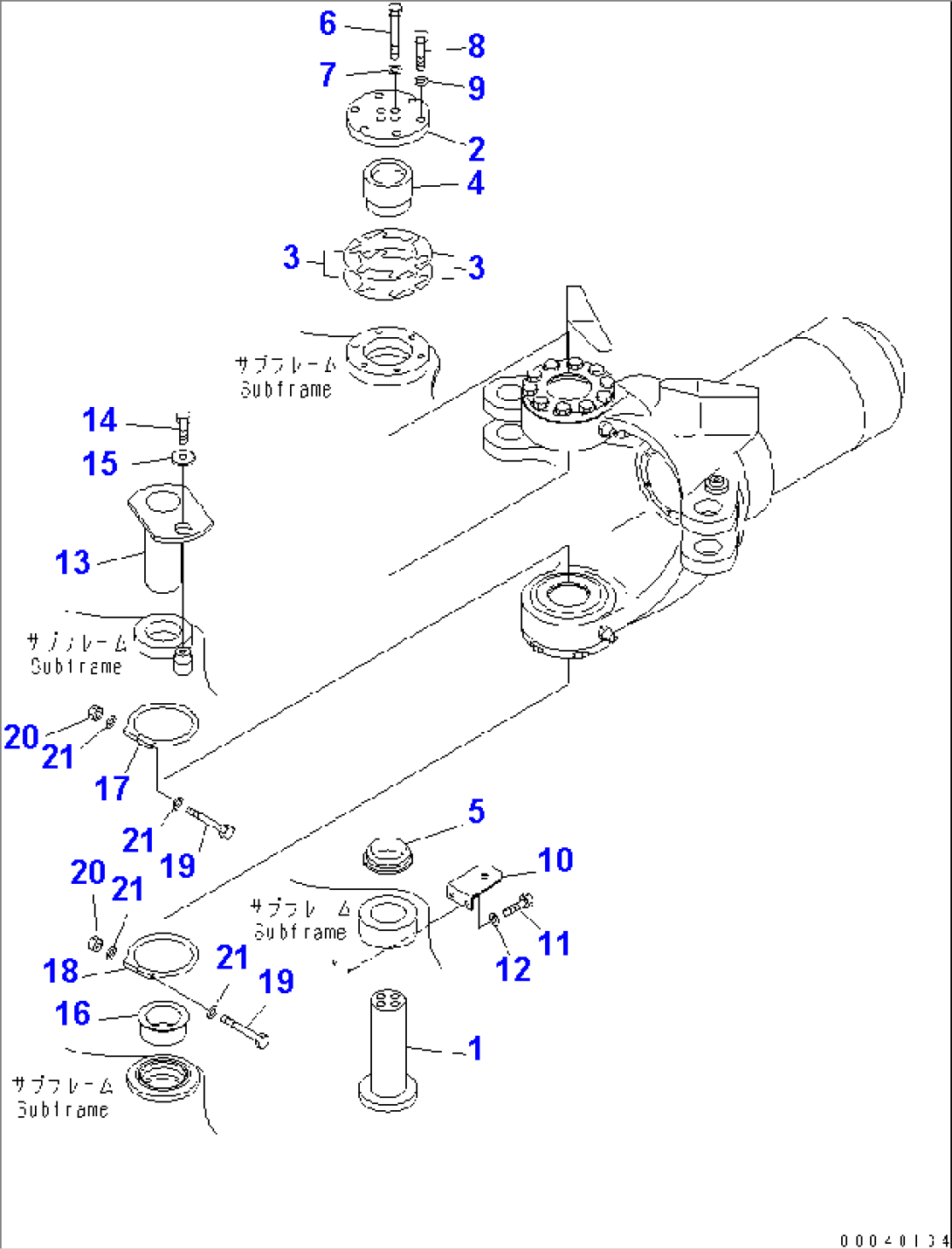 HINGE PIN (FOR HITCH FRAME)(#2001-)