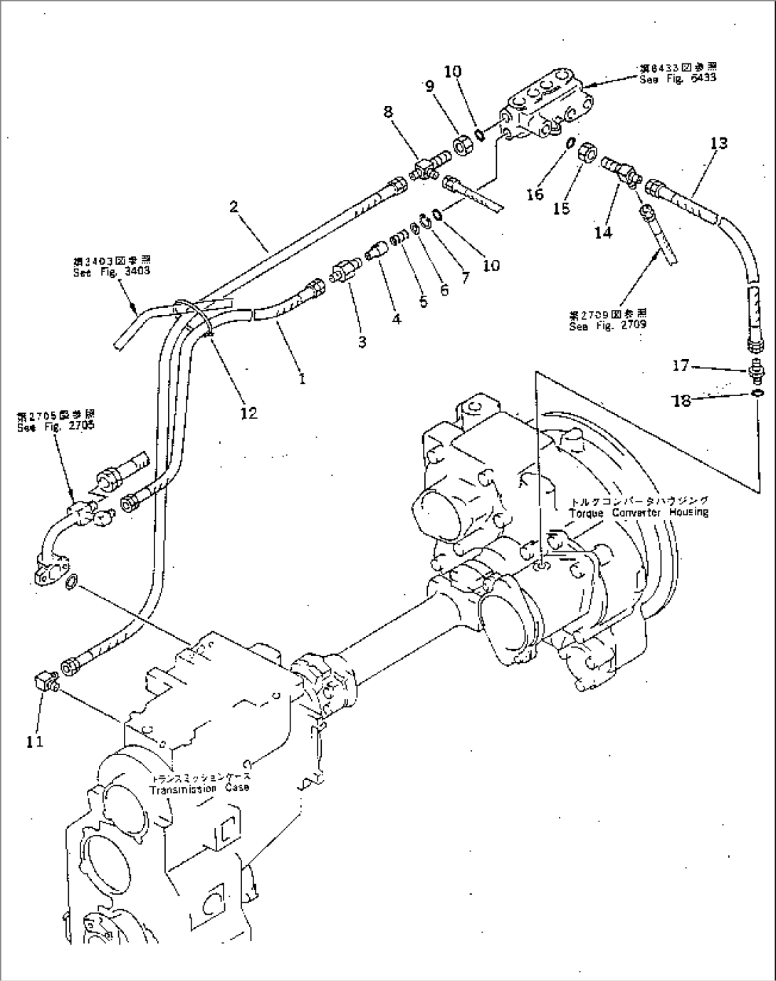 POWER LINE PIPING (PTO CLUTCH LINE)