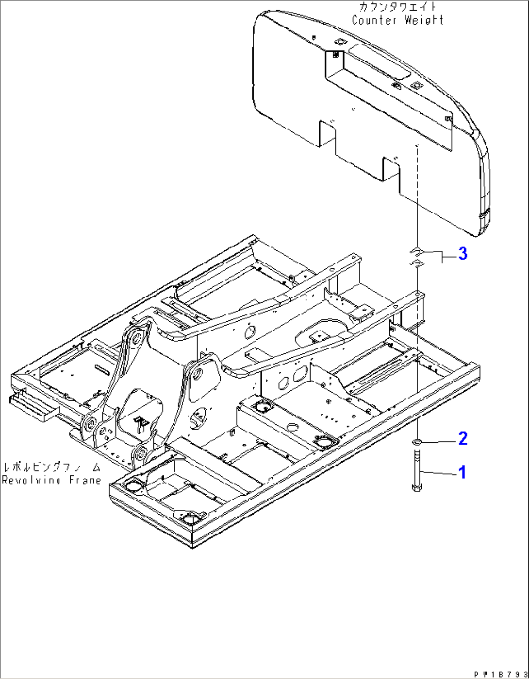 COUNTER WEIGHT MOUNTING