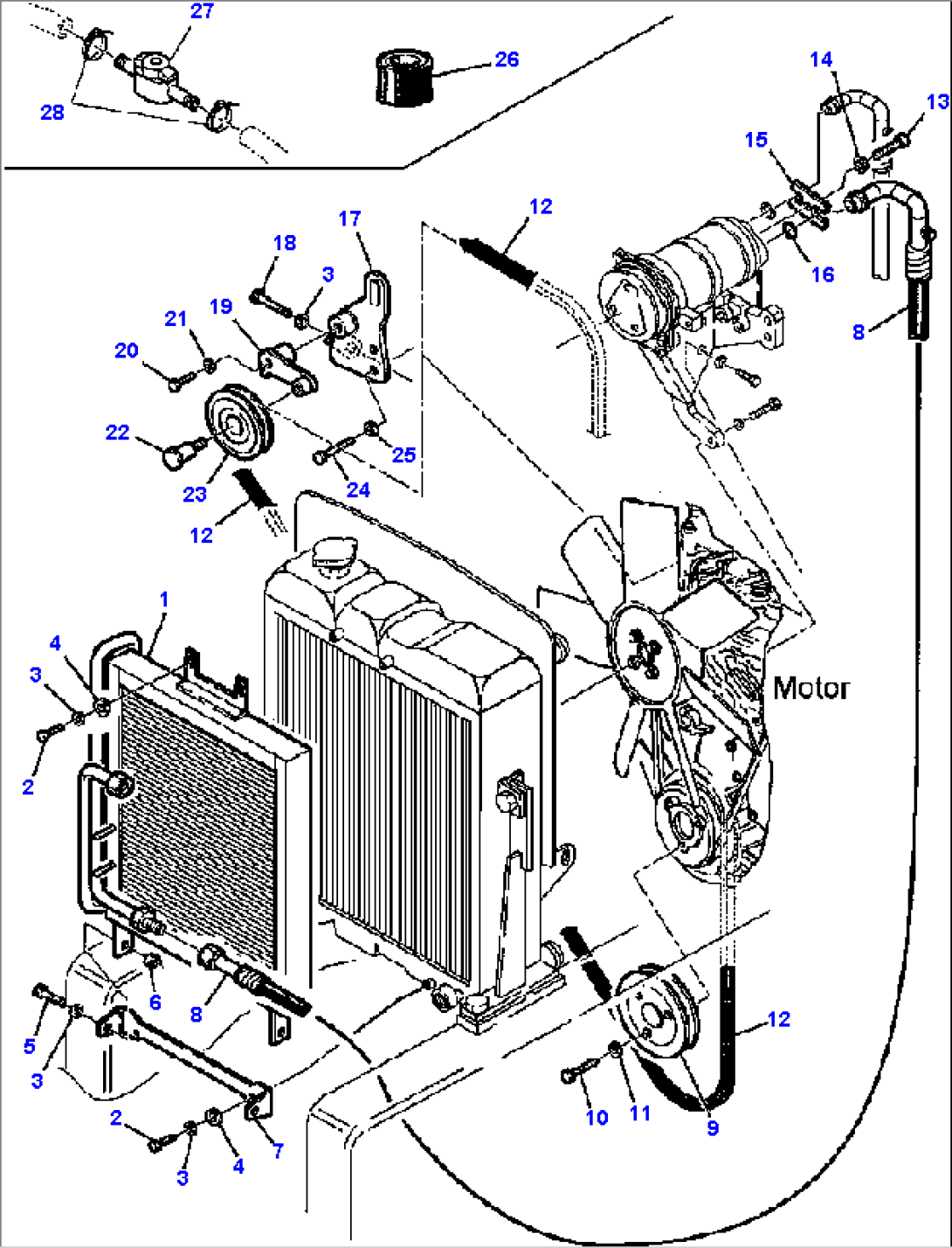 FIG. K5930-01A0 AIR CONDITIONER - CONDENSER PIPING