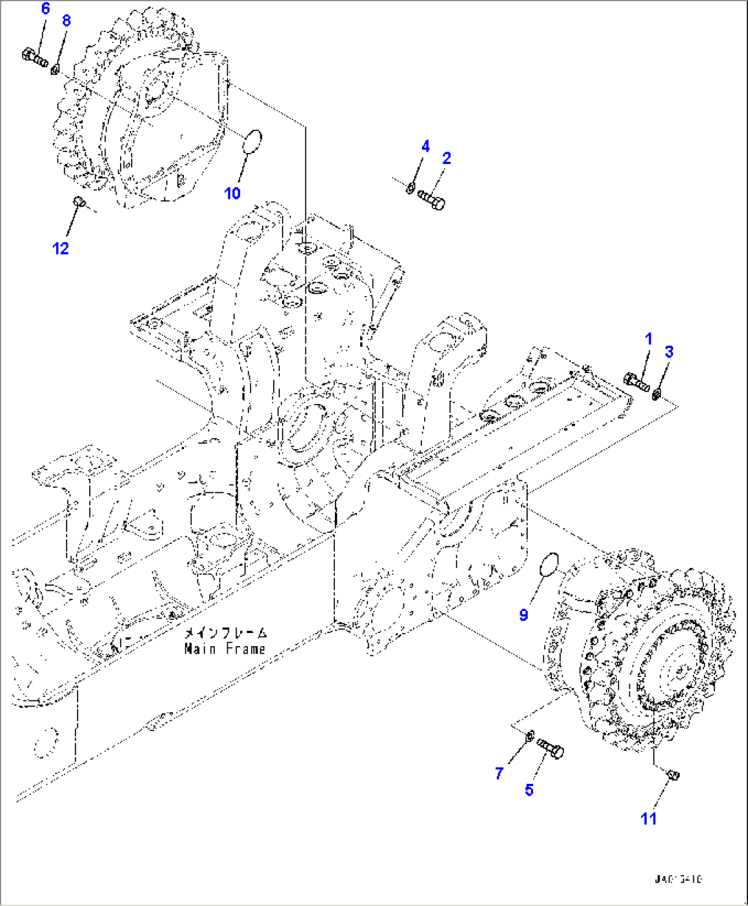 Final Drive, Mounting (#90023-)