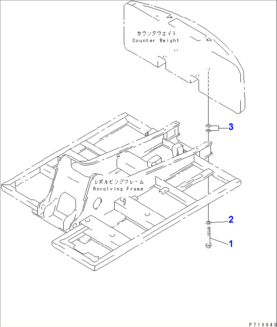 COUNTER WEIGHT MOUNTING