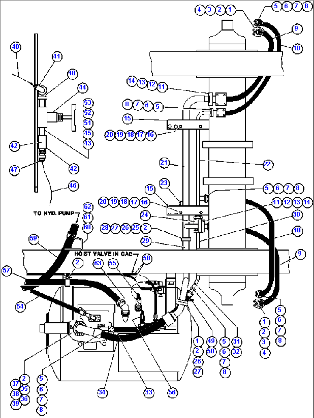 HOIST CYLINDER PIPING