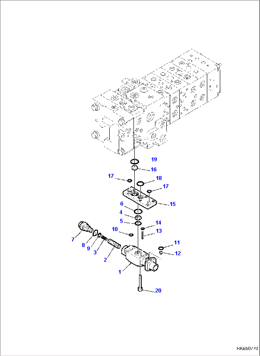 8-SPOOL CONTROL VALVE MECHANICAL CONTROLS (4/17)