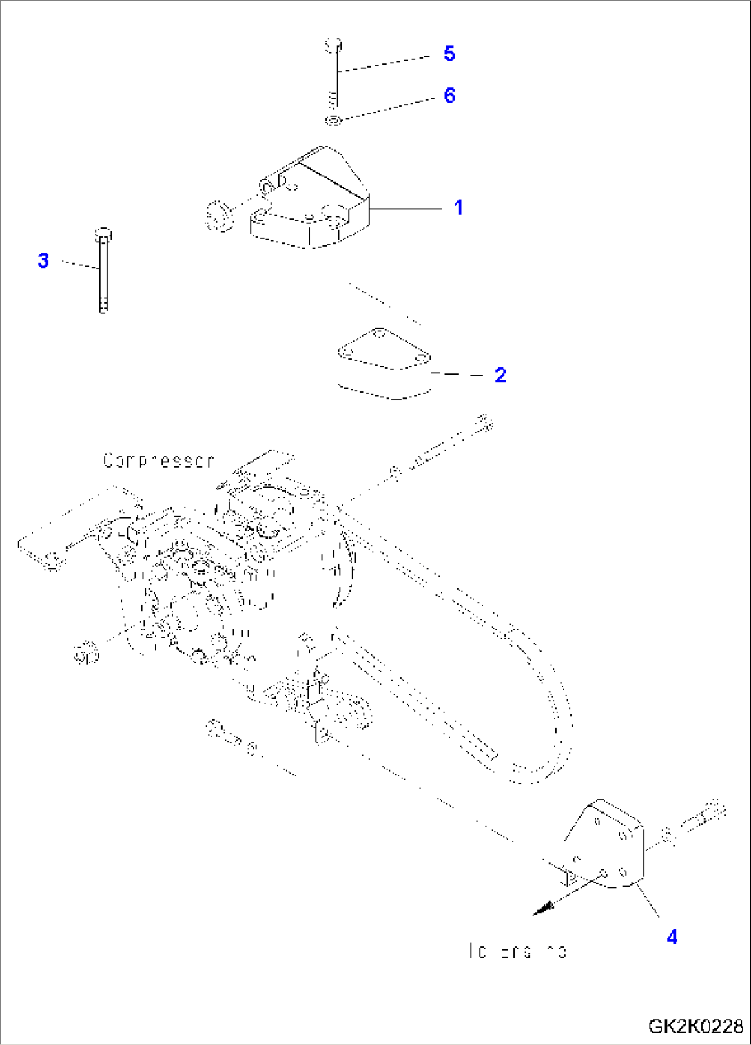 ENGINE RELATED PARTS (ENGINE SIDE) (BRACKET)
