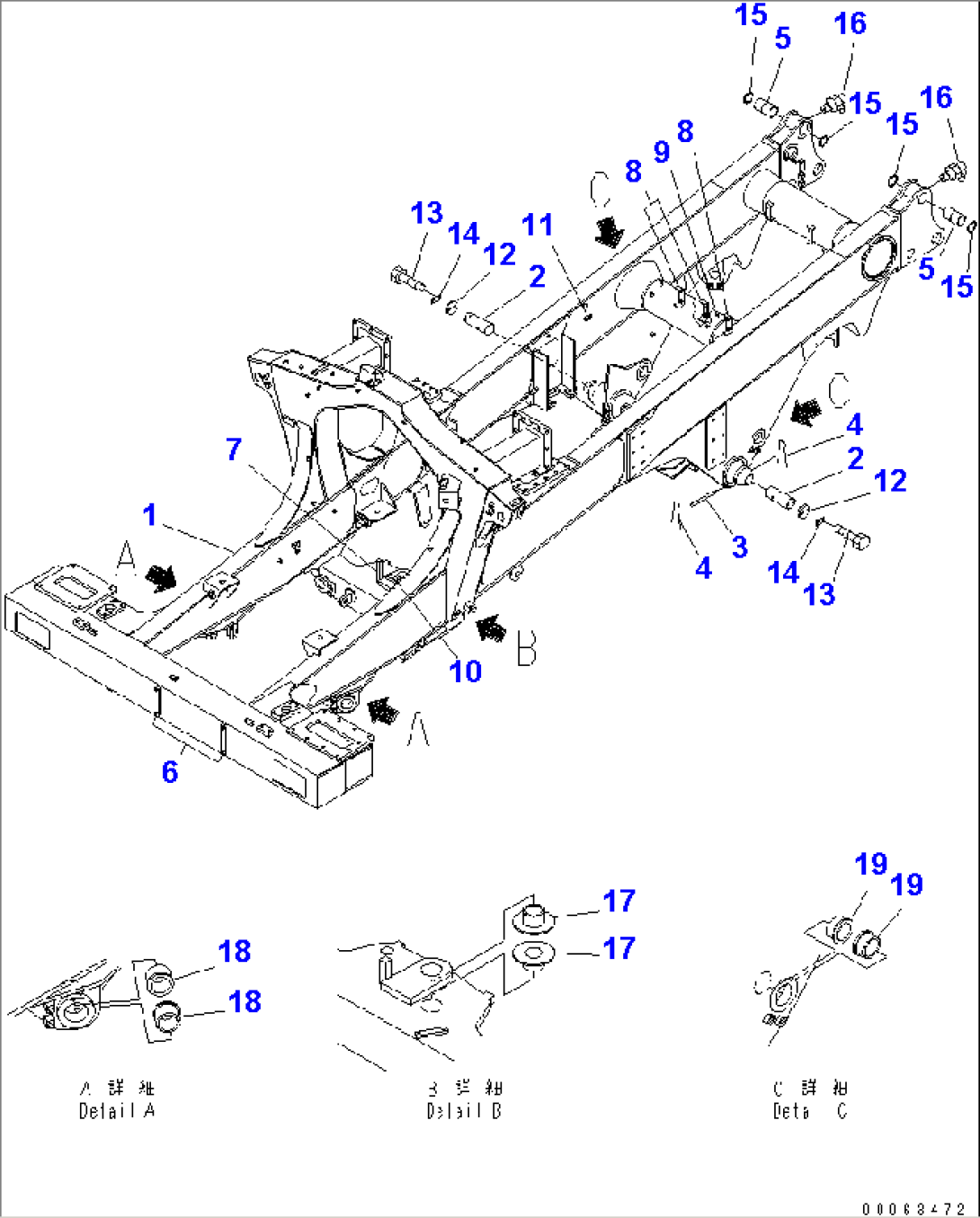 MAIN FRAME (FOR TIRE STOPPER AND ASR)(#3001-)