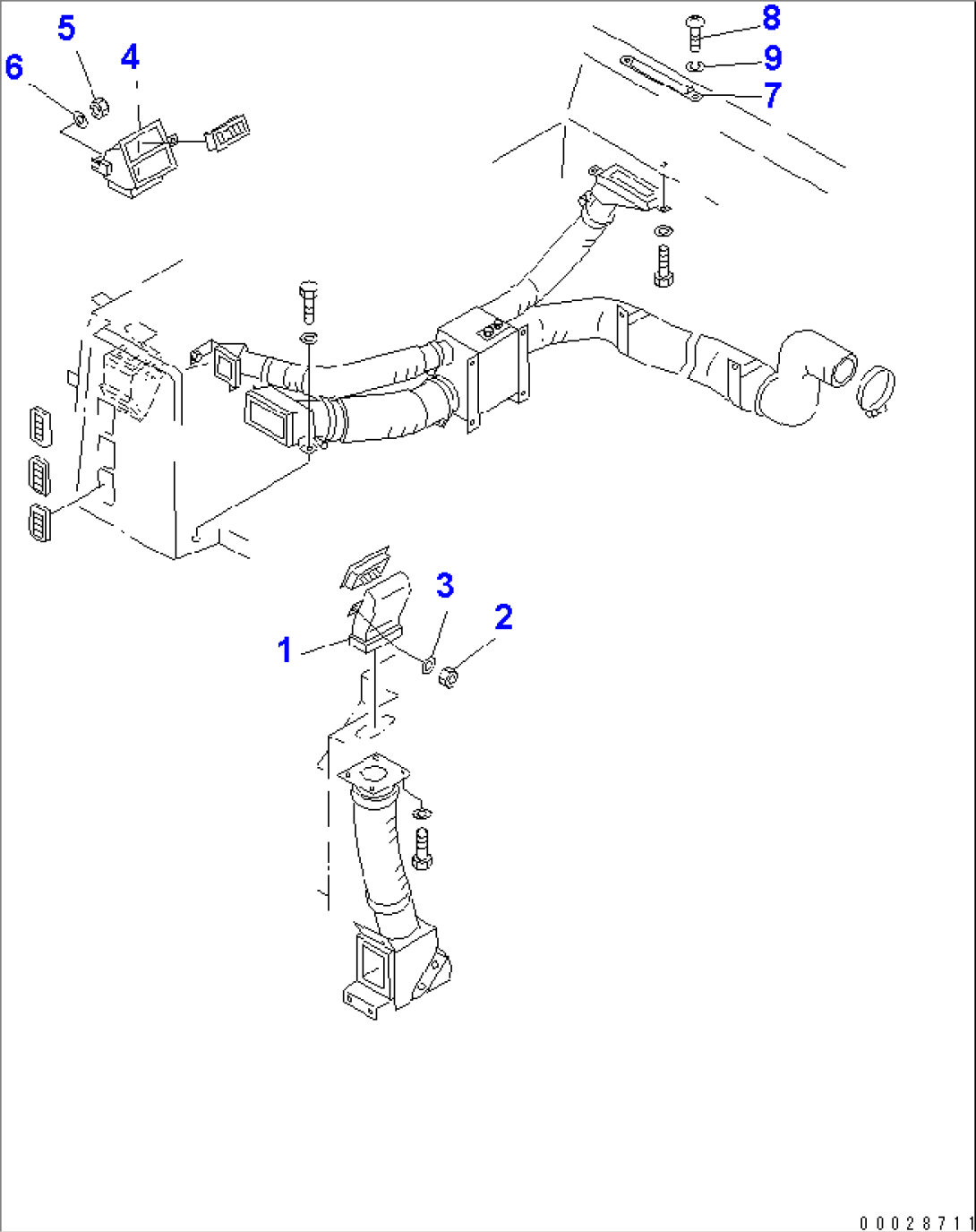 AIR CONDITIONER DUCT AND NOZZLE