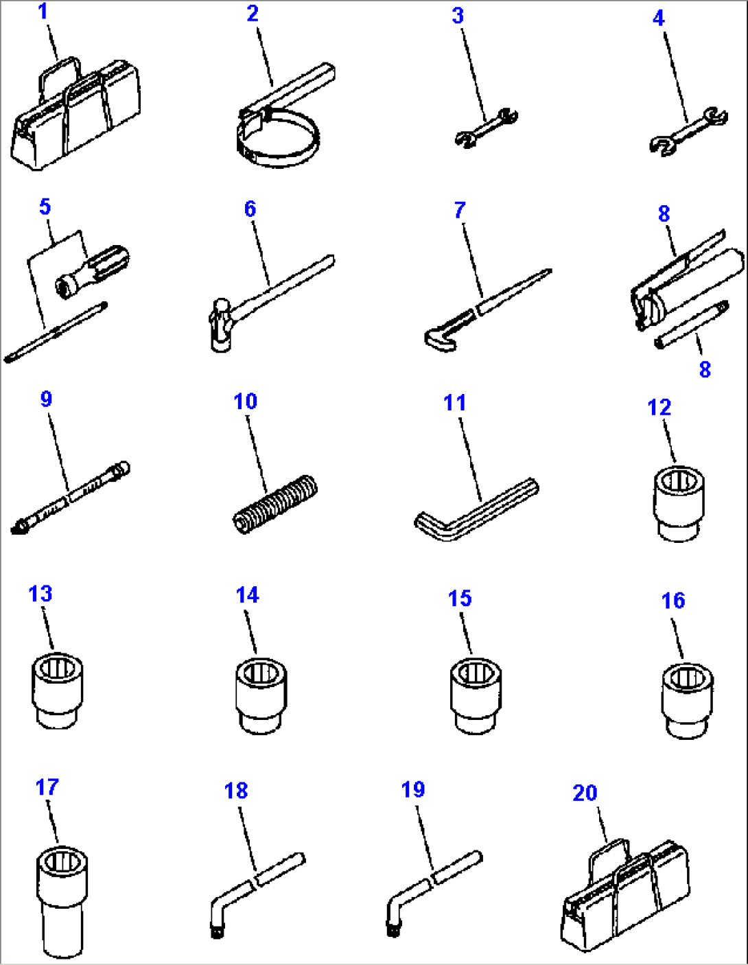 FIG NO. V0200-01A0 TOOL KIT