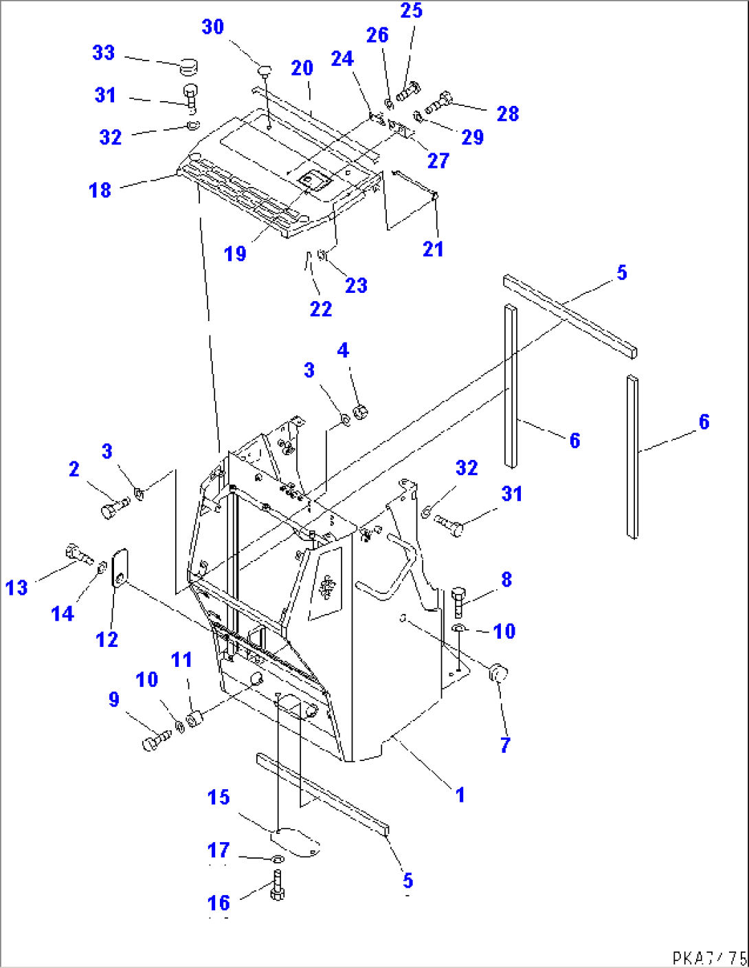 RADIATOR GUARD(#B20001-B20500)