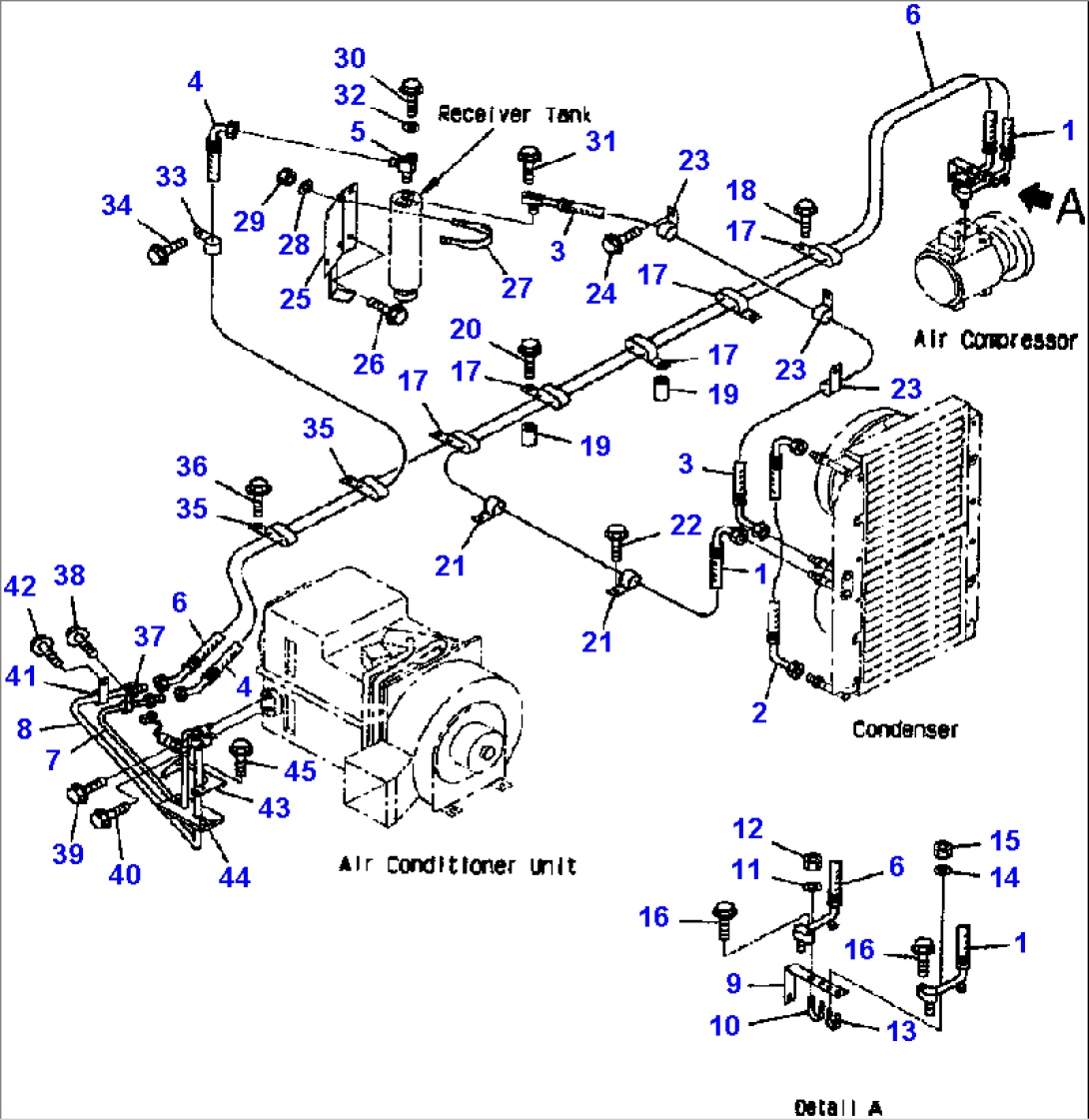 K0711-03A0 AIR CONDITIONER MOUNTING AND PIPING