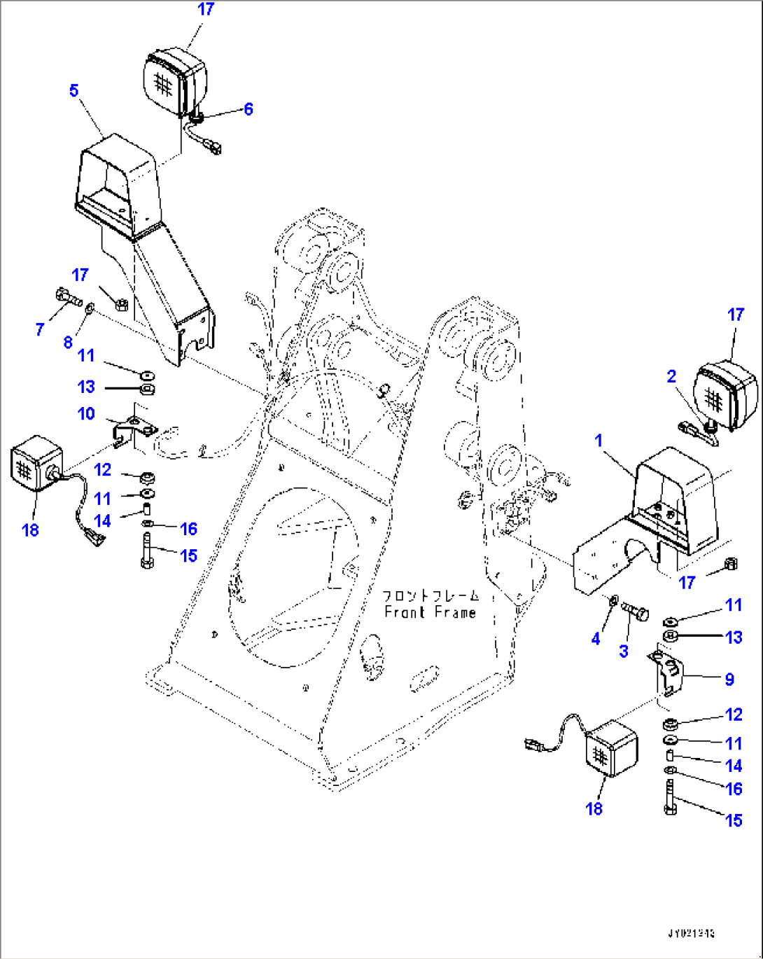 Lamp and Horn, Headlamp (#63096-)