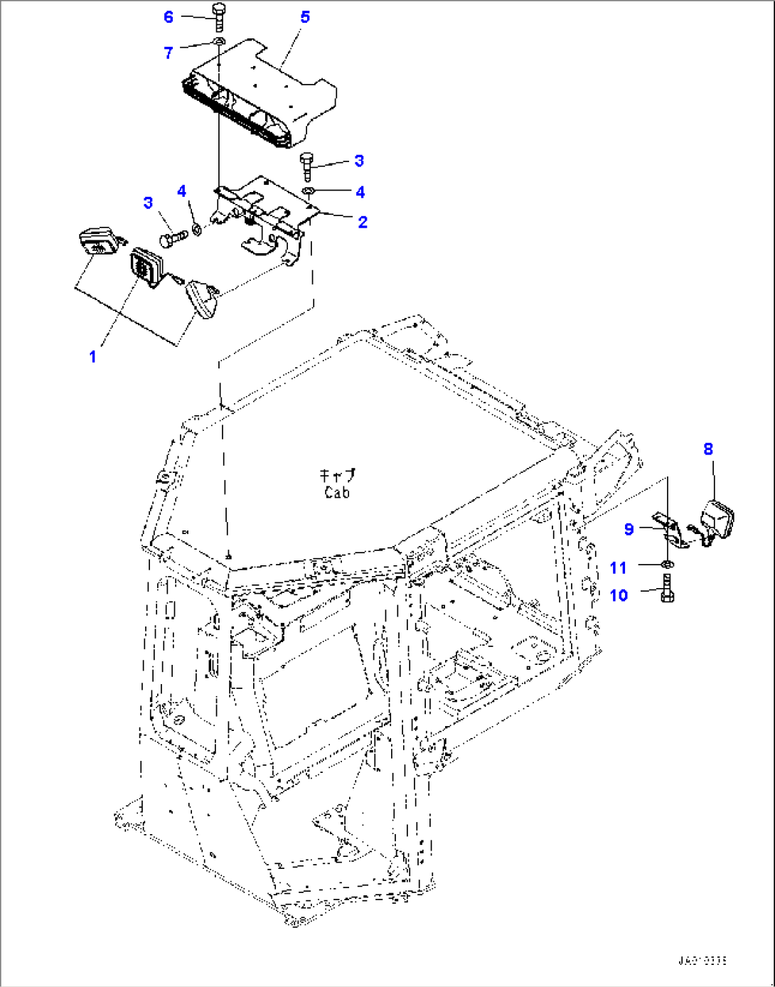 Cab, Working Lamp (#80179-)