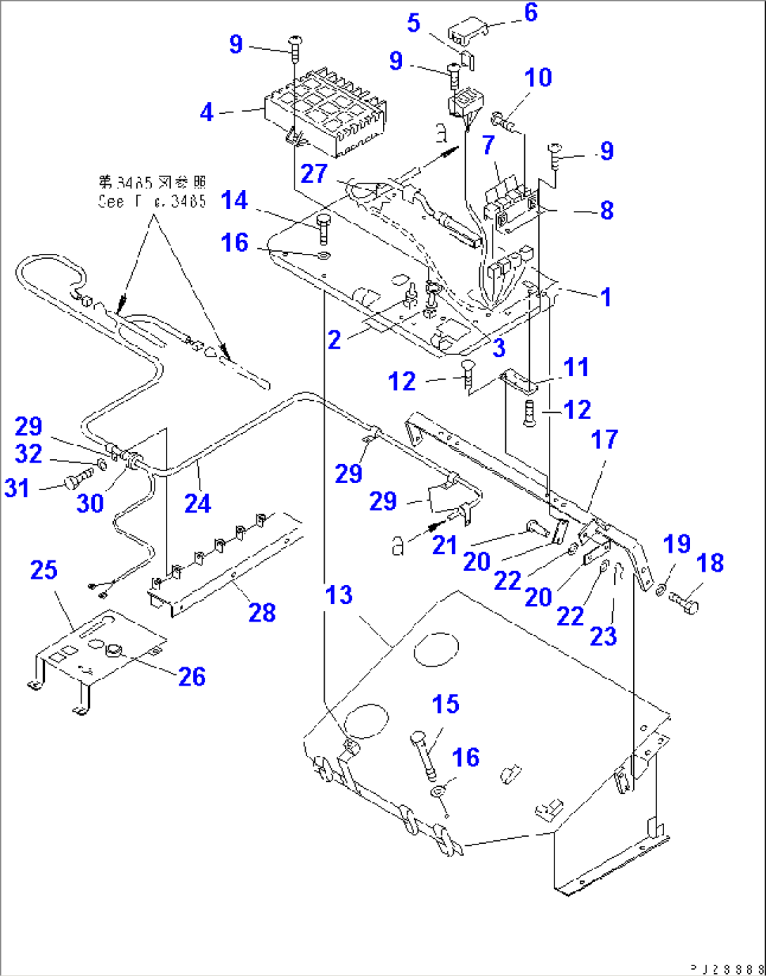 ABS AND ASR ELECTRICAL SYSTEM(#5485-)