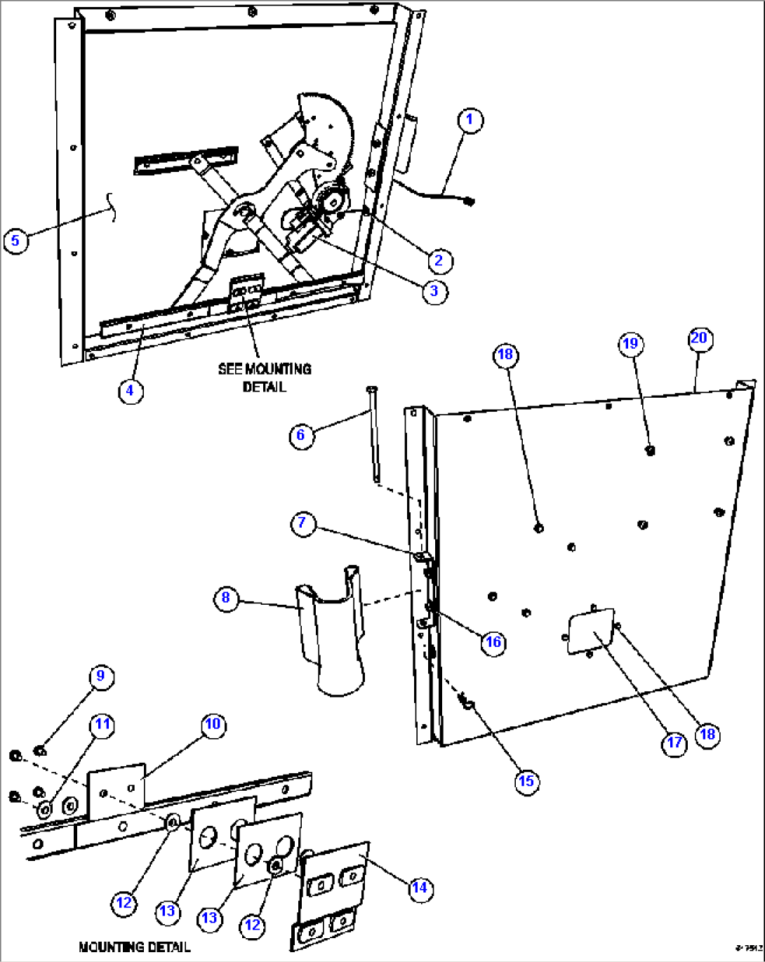 INNER DOOR PANEL - LH EL2746