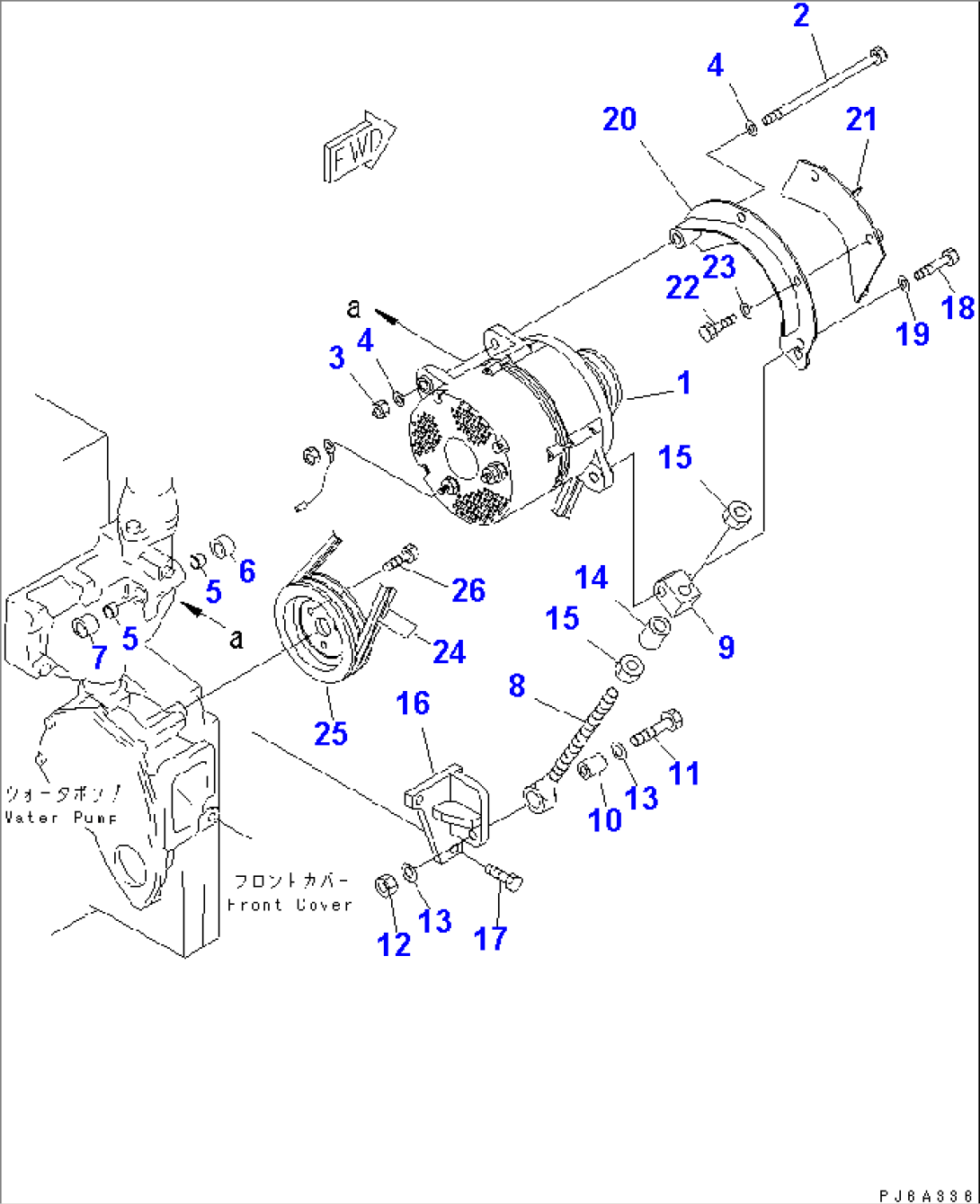 ALTERNATOR MOUNTING (50A)(#26660-)