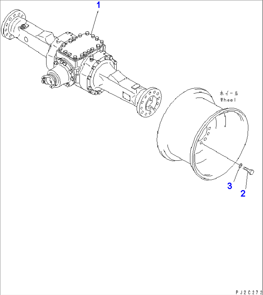 REAR AXLE (MOUNTING PARTS)