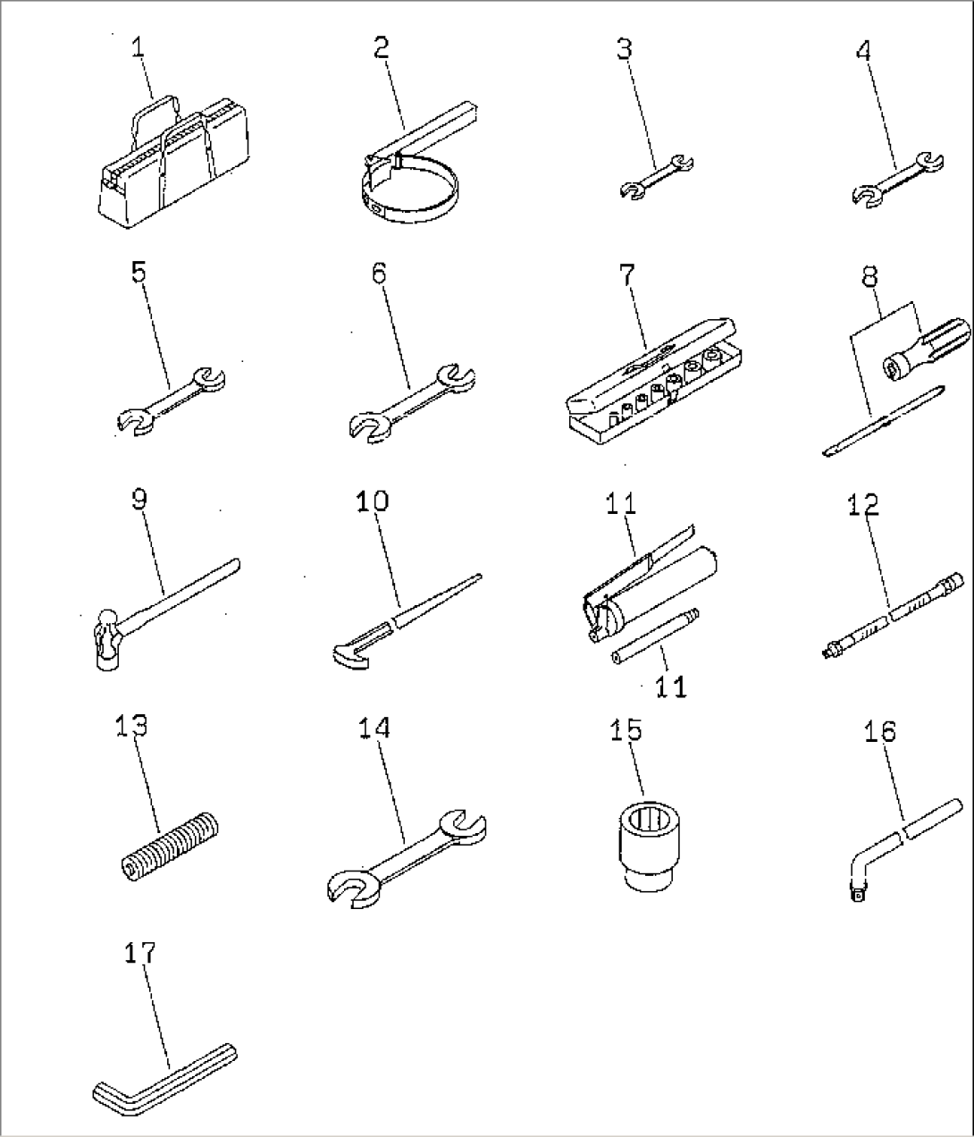 TOOL KIT(#10001-10021)