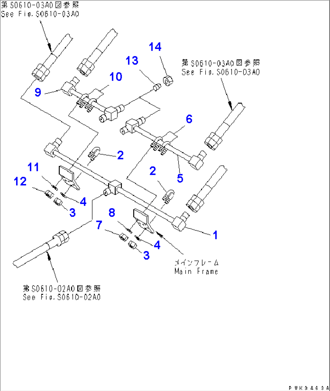 REAR OUTRIGGER PIPING (1/3)