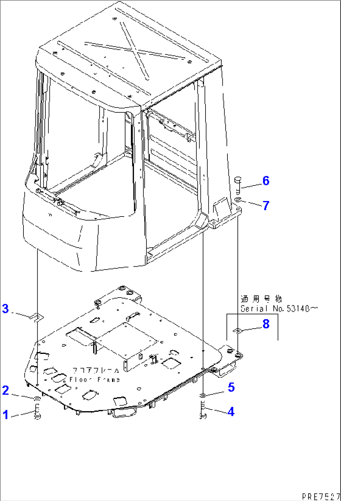 ROPS CAB (MOUNTING PARTS)