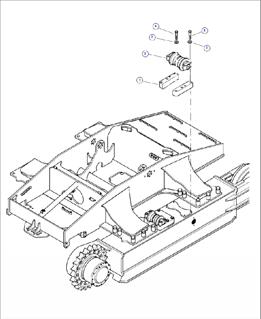 R0300-01A0 CARRIER ROLLER MOUNTING