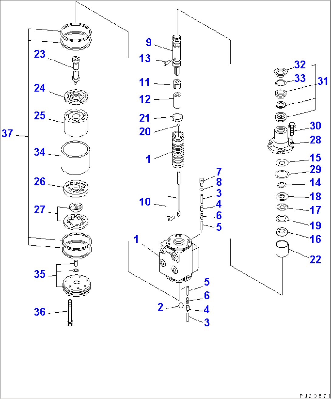 FRONT SUPPORT (STEERING VALVE) (INNER PARTS)